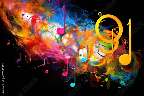 notes musical colorful music note cleft sound sheet background character icon logotype isolated melody song book colours colourful country rock religious church listening photo