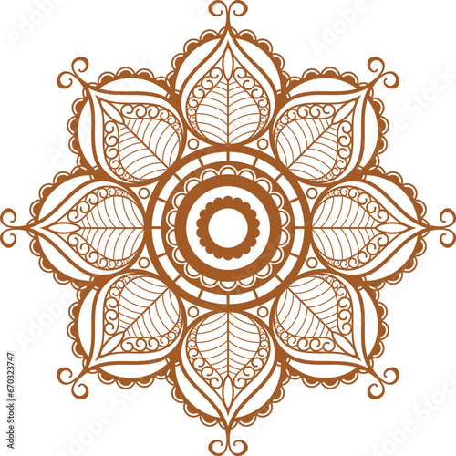 Elegant mandala background vector illustration design. pattern Unique mehndi designs symbol for meditation yoga logo,henna design,muslim wedding ornament, hindu tattoo ,healing logo,villa logo,wellnes