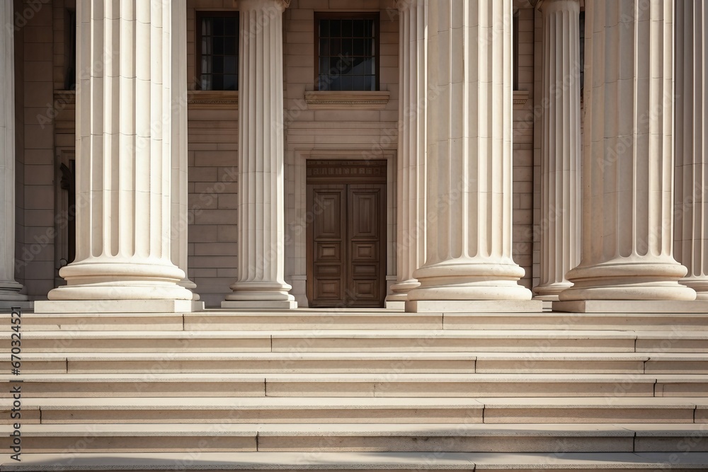 facade building Classical detail stairs row pillars Stone pillar column court colonnade facades new york city classic post office united architecture law background exterior government