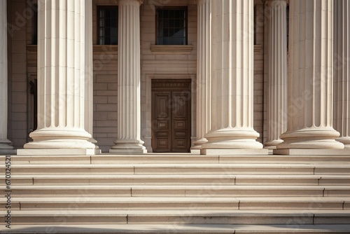 facade building Classical detail stairs row pillars Stone pillar column court colonnade facades new york city classic post office united architecture law background exterior government