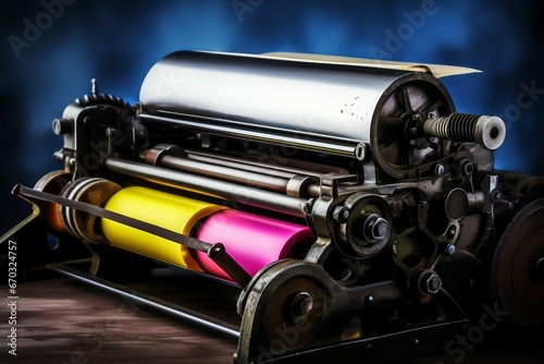 machine printing print roller cmyk black press book booklet business colours colourful commerce commercial copying datum digital equipment factory graphic house industrial industry ink photo