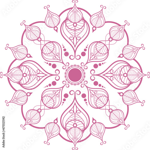 Elegant mandala background vector illustration design. pattern Unique mehndi designs symbol for meditation yoga logo,henna design,muslim wedding ornament, hindu tattoo ,healing logo,villa logo,wellnes