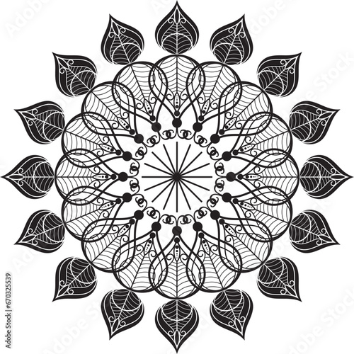 Elegant mandala background vector illustration design. pattern Unique mehndi designs symbol for meditation yoga logo,henna design,muslim wedding ornament, hindu tattoo ,healing logo,villa logo,wellnes
