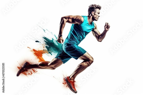 isolated running jogger runner man running runner man isolated people jogger jogging sprinter sprinting shadow sport athlete athletic backlit full-length 1 practicing profile silhouette