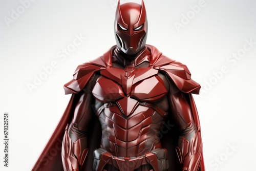 Man superhero as a CEO, managing a high-tech company and leading innovation, emphasizing leadership in the business world, Generative AI 