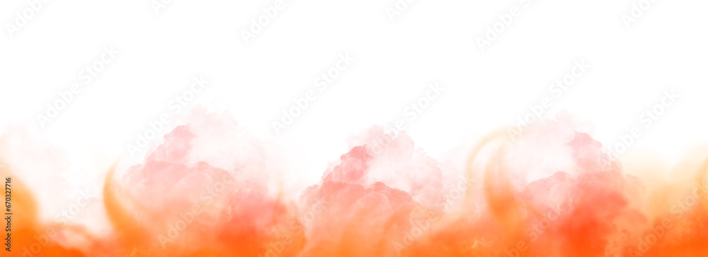 Colorful Fog or Smoke effect isolated on transparent background. Effective texture of steam, fog, smoke png. Vector illustration.