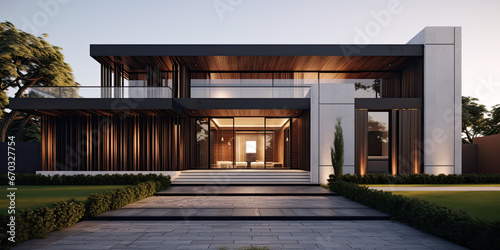 a beautiful modern house design © Kien