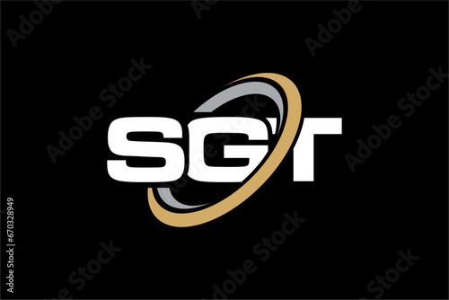 SGT creative letter logo design vector icon illustration
