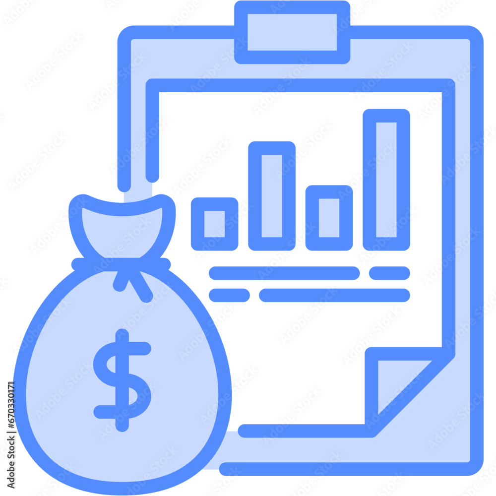  Business And Accounting blue color icon set