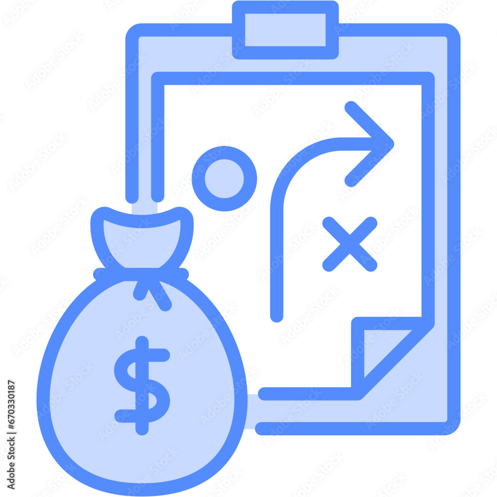 Business And Accounting blue color icon set Business And Accounting blue color icon set