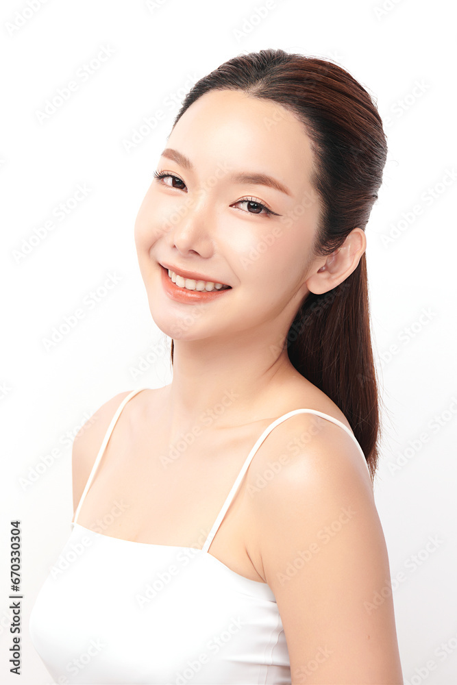 Beautiful young asian woman with clean fresh skin on white background, Face care, Facial treatment, Cosmetology, beauty and spa, Asian women portrait. Beautiful young asian woman with clean fresh skin on white background, Face care, Facial treatment, Cosmetology, beauty and spa, Asian women portrait.