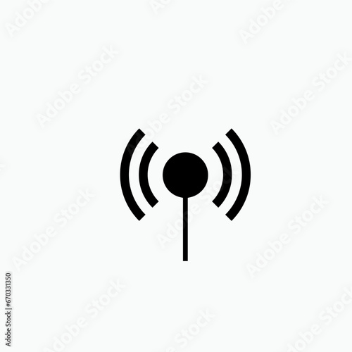 Antenna Icon. Signal, Transmitter. Transmission Symbol for Design, Presentation, Website, or Apps Elements.- Vector. 