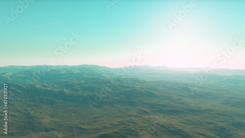 Fototapeta Naklejka Na Ścianę i Meble -  Deserted alien planet