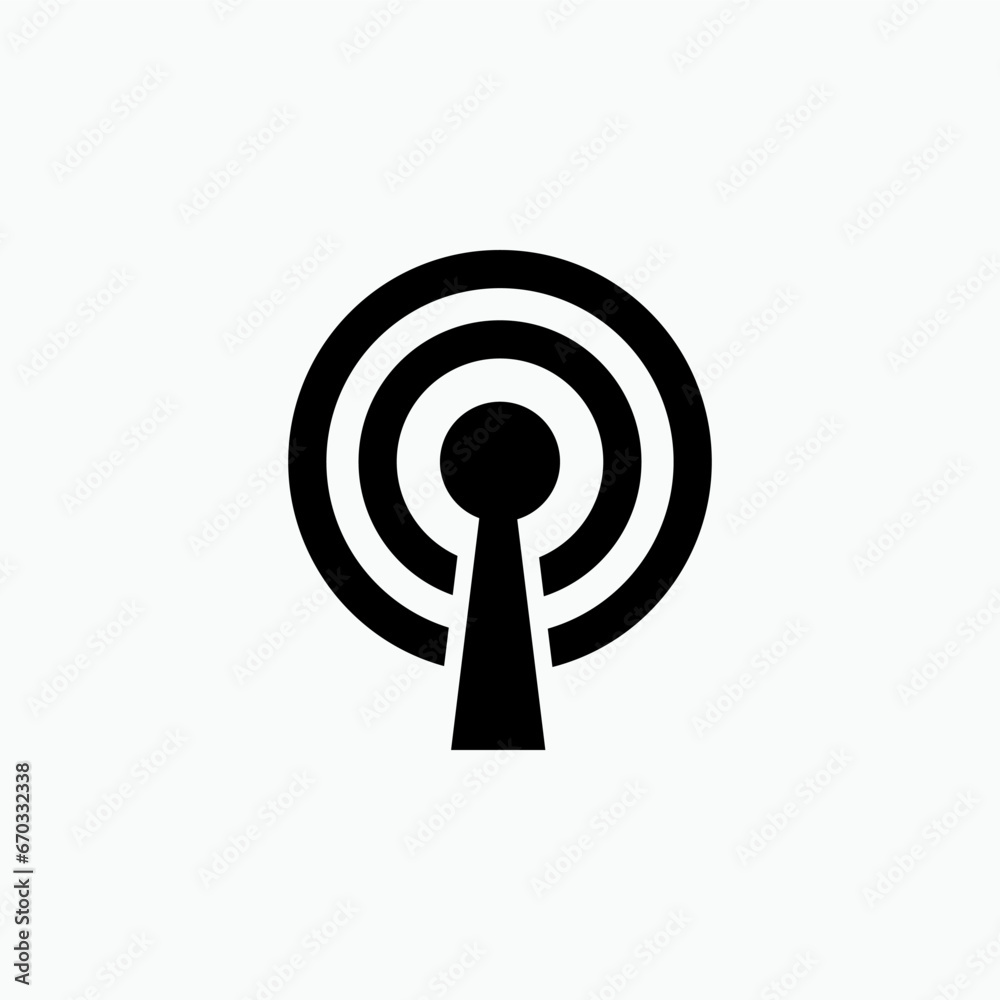 Broadcast Icon. Transmission, Transmitter. Antenna, Share Information Symbol. Broadcast Icon. Transmission, Transmitter. Antenna, Share Information Symbol.