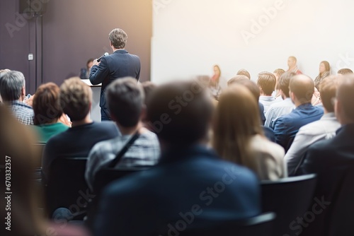 event conference scientific audience participant unrecognized view rear hall workshop university lecture presentation giving speaker male talk seminar business education meeting symposium