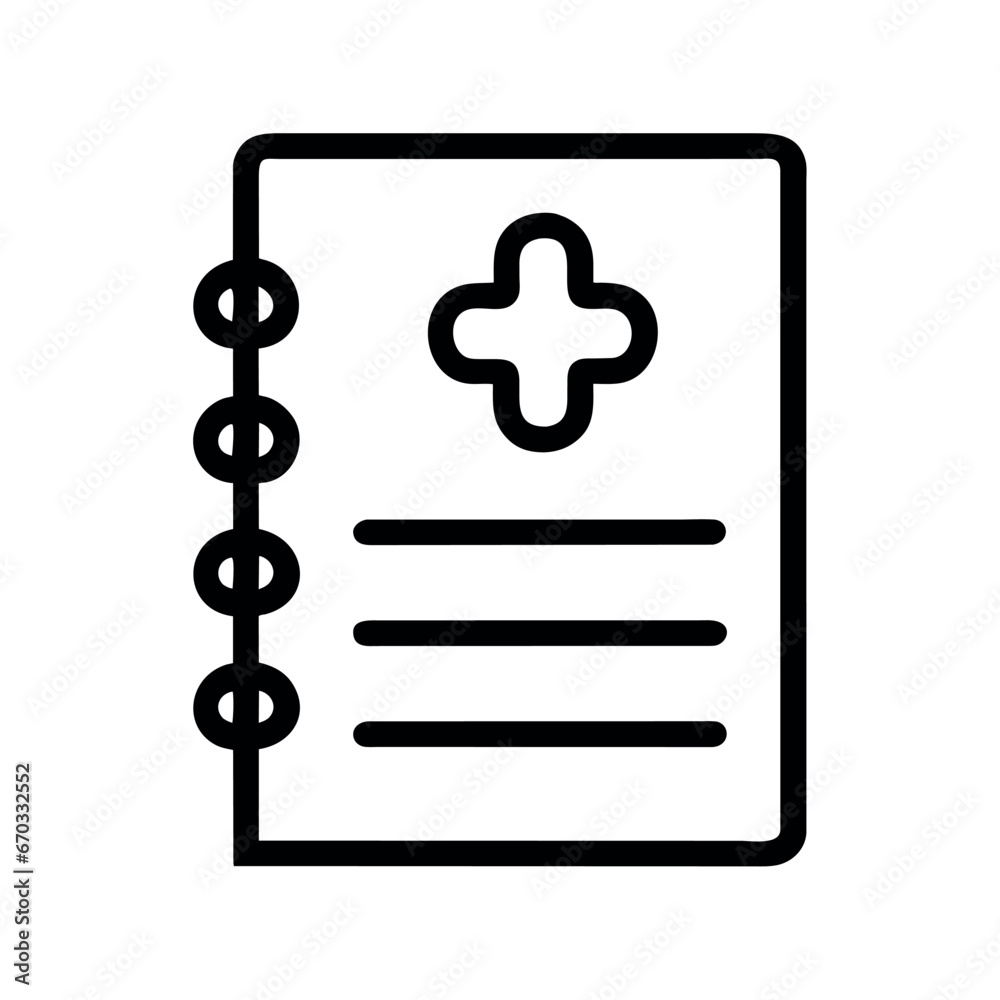 hospital notebook icon hospital notebook icon