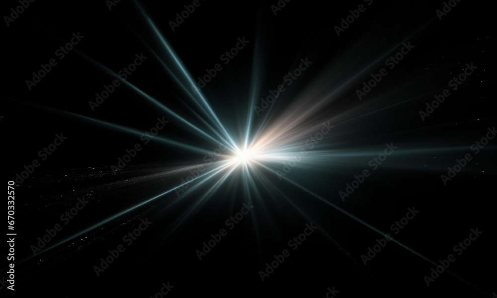 Fototapeta premium Light effect flare Glowing light explodes Light effect ray shining sun bright flash Special lens flare