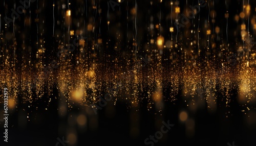 Discover the Enchanting World of Golden Abstract Particles