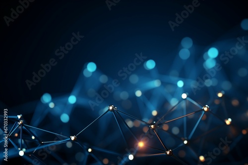 dots lines moving concept network technology Communication background blue connected Abstract backgroundabstract connection digital tech big datum futuristic business modern design connect global photo
