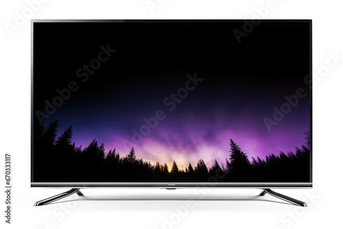 background white isolated tv led big television lcd monitor blank screen design black display hd technology plasma wide digital media device electronic resolution modern smart flat photo