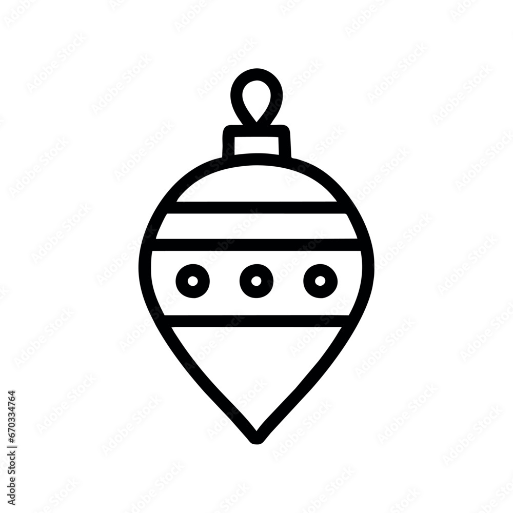 Obraz premium christmas decoration icon