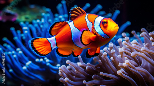 Nemo Aquatic animals under water.
