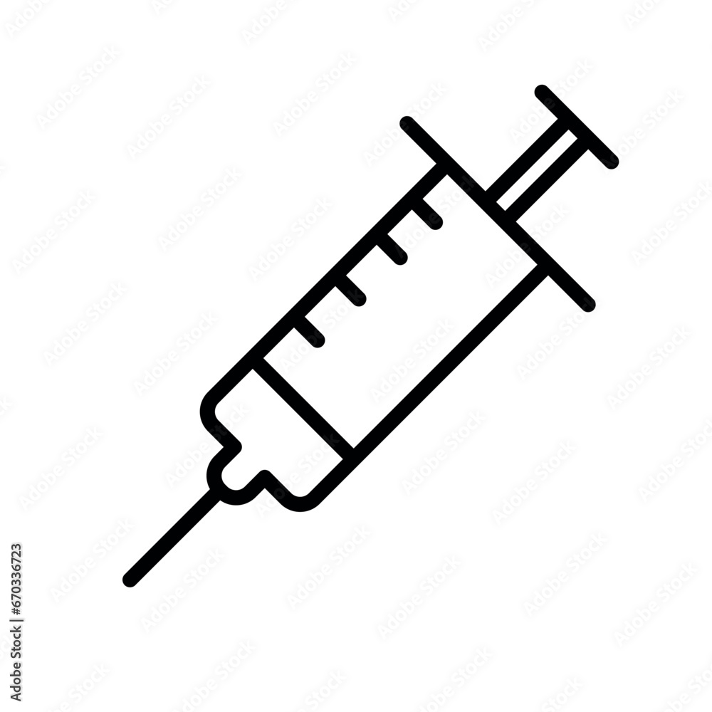 Fototapeta premium syringe icon illustration