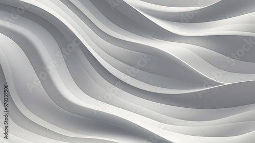 Abstract background of gray wavy lines, fantastic wallpaper. Neural network generated image. Not based on any actual person or scene.