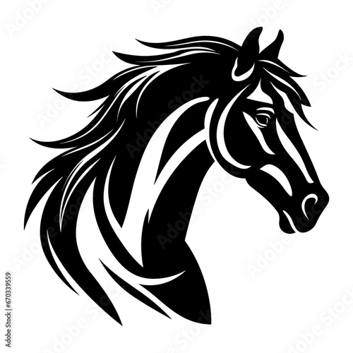 Logo of Horse Head  Stallion Illustration Vector SVG.