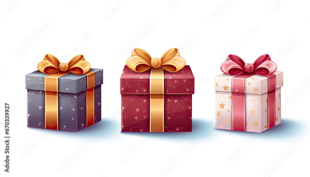 Fototapeta premium Versatile Gift Box Illustrations