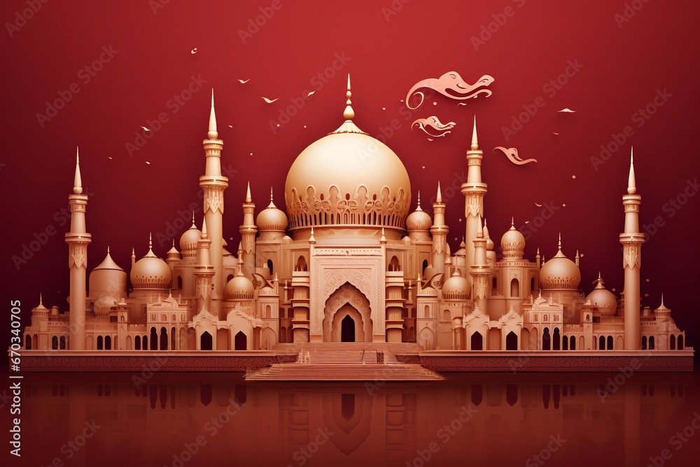 Stunning architectural masterpiece with a majestic golden dome