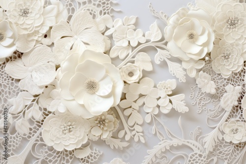 Elegant and intricate wallpaper background with delicate lace patterns and motifs