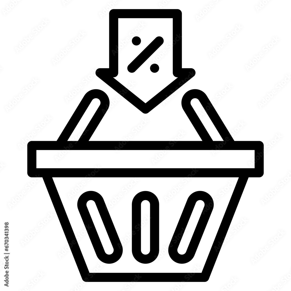 supermarket basket black outline icon supermarket basket black outline icon