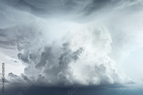 Ominous storm clouds gathering in the sky on a white background