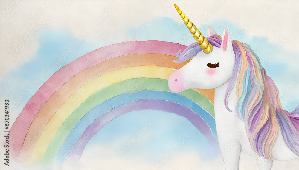 Obraz premium Unicorn background