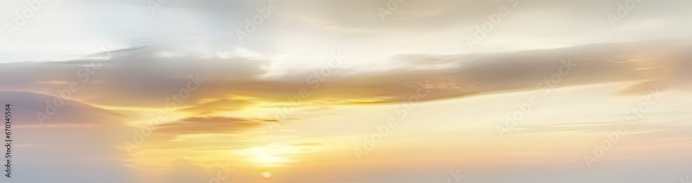 blurry background of sunset and evening sky