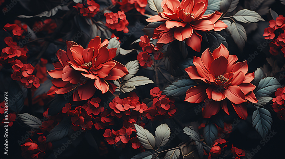 A wallpaper with a floral pattern A wallpaper with a floral pattern