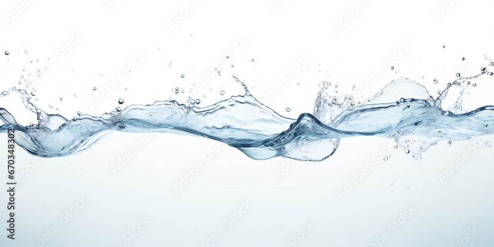 Fresh water background element minimalist style on white background Generative AI Fresh water background element minimalist style on white background Generative AI