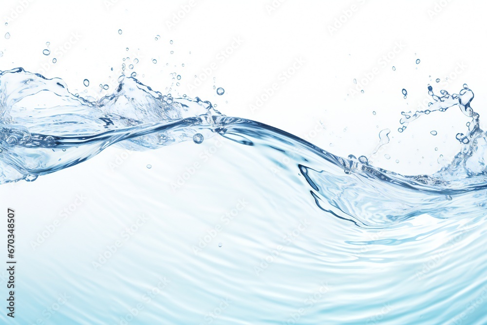 Fresh water background element minimalist style on white background Generative AI Fresh water background element minimalist style on white background Generative AI