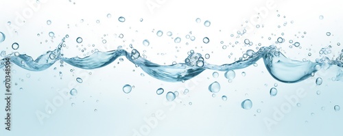 Fresh water background element minimalist style on white background Generative AI