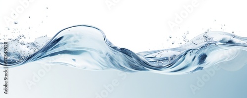 Fresh water background element minimalist style on white background Generative AI