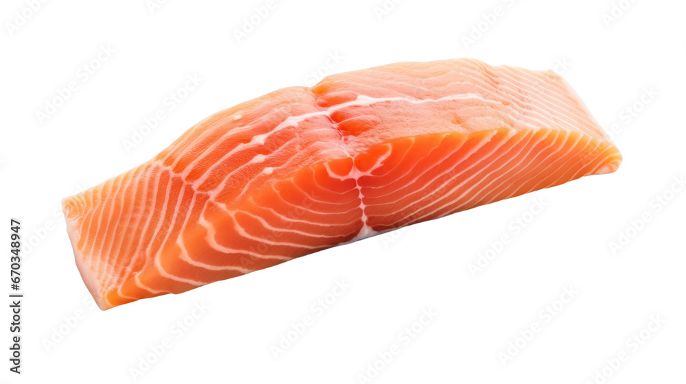 salmon meat on the transparent background salmon meat on the transparent background