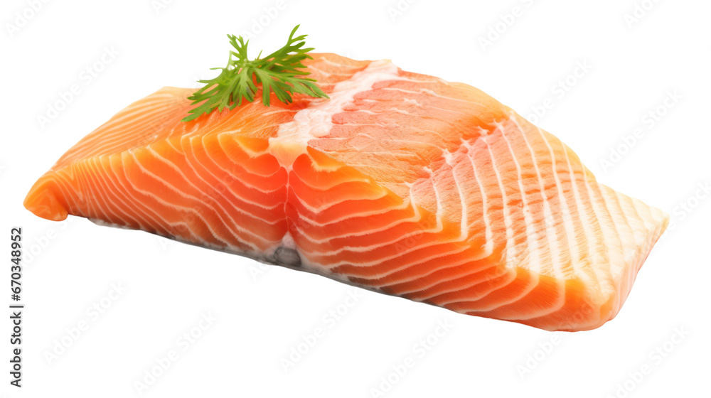 salmon meat on the transparent background salmon meat on the transparent background