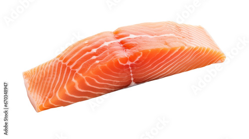 salmon meat on the transparent background