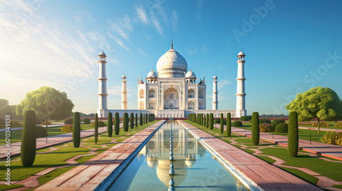 Taj Mahal landmark of India photo