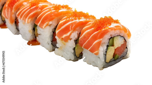 sushi Japanese food on the transparent background