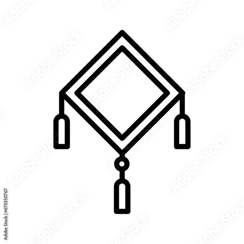 chinese hang decoration icon illustration
