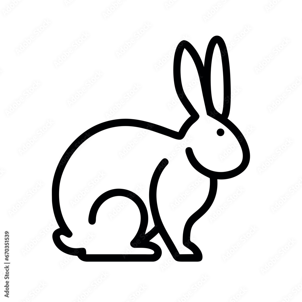 rabbit icon illustration rabbit icon illustration