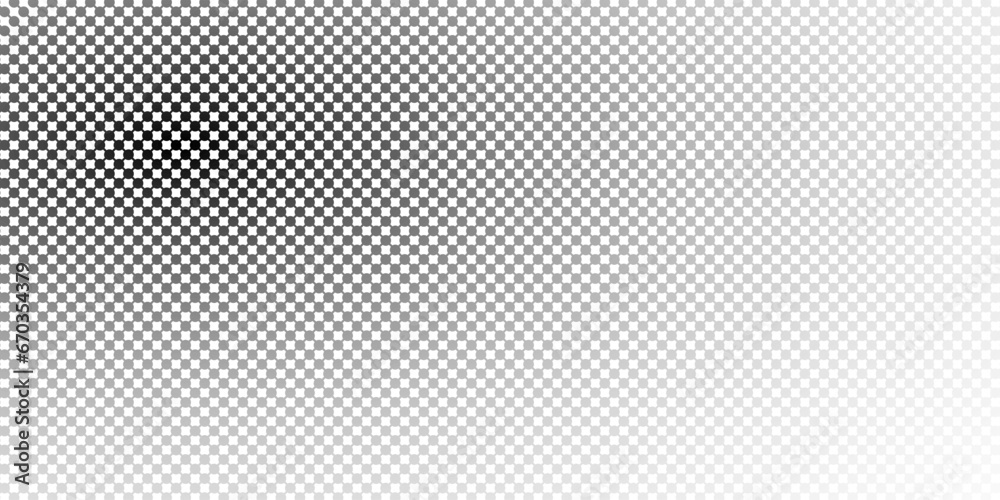 Abstract vector background consisting of small dots and lines. Lattice texture with halftone effect. - obrazy, fototapety, plakaty 