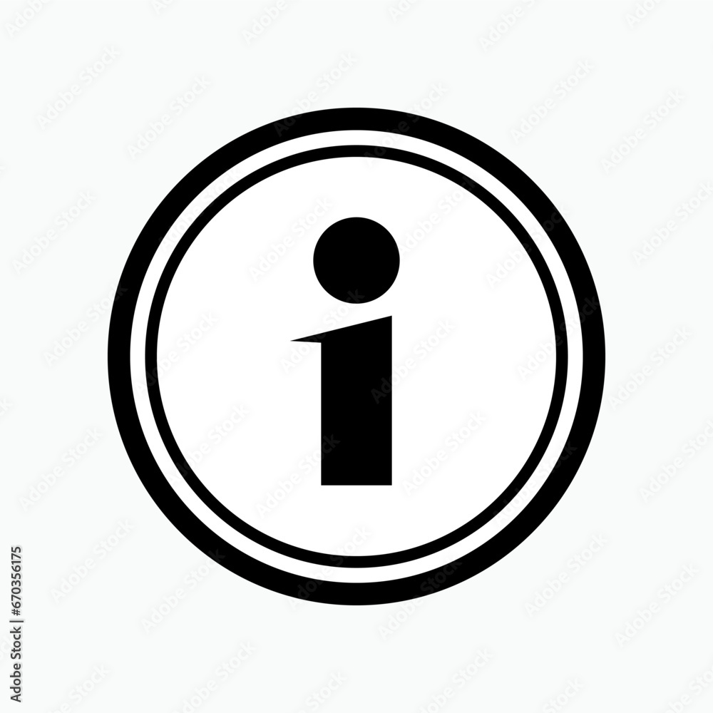 Info Sign. Information Center Icon. Help Desk Symbol - Vector. Info Sign. Information Center Icon. Help Desk Symbol - Vector.